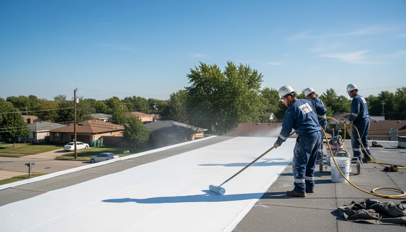 Commercial roof coating in Milo, IA near me
